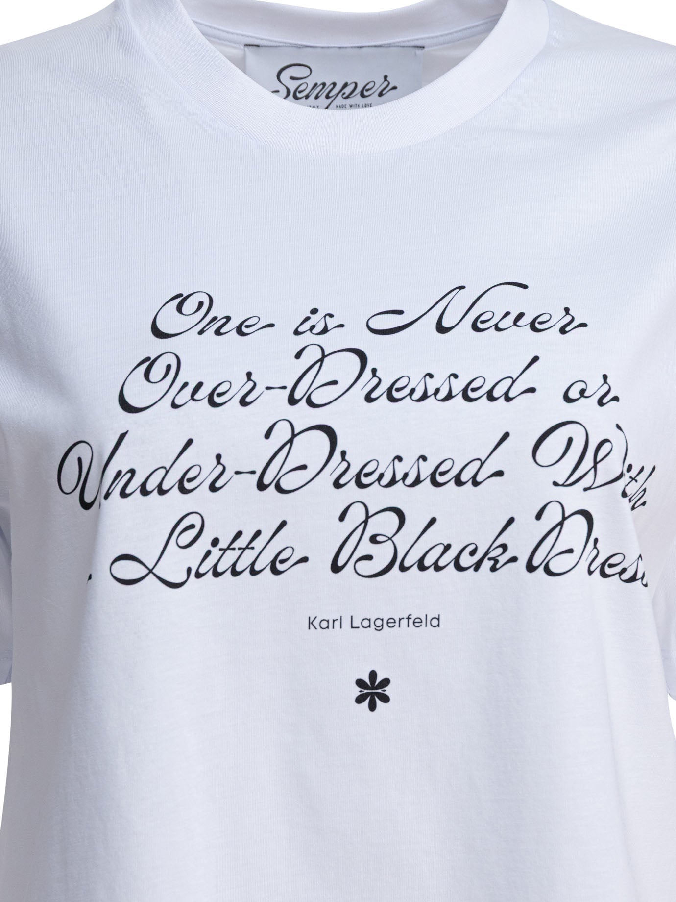 Semper "quote Karl" Cotton T-shirt