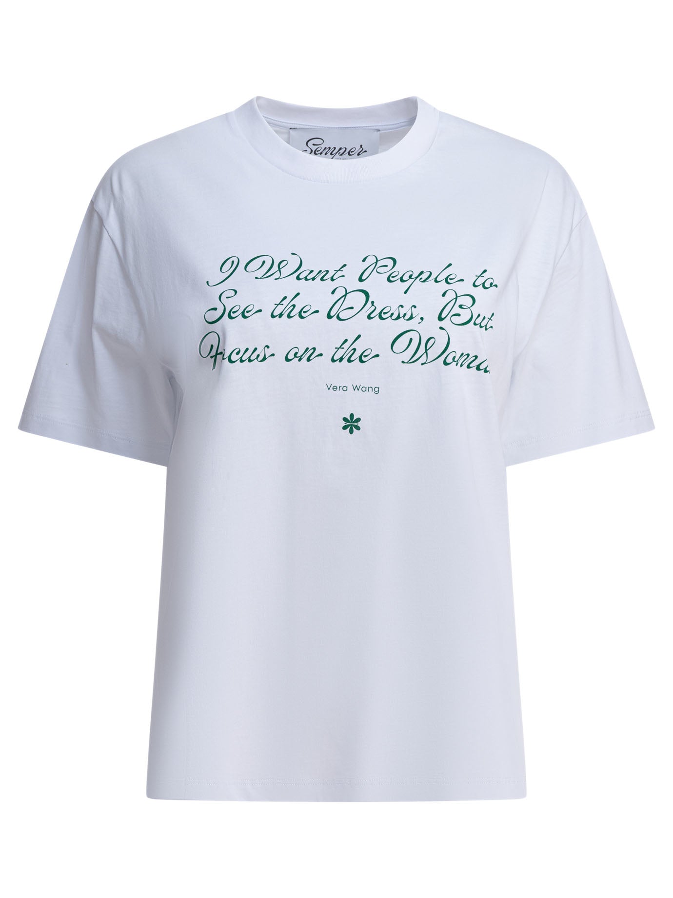 Semper "quote Vera" Cotton T-shirt
