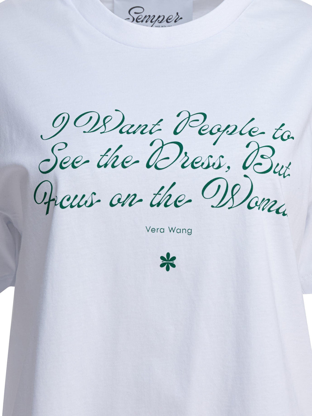 Semper "quote Vera" Cotton T-shirt