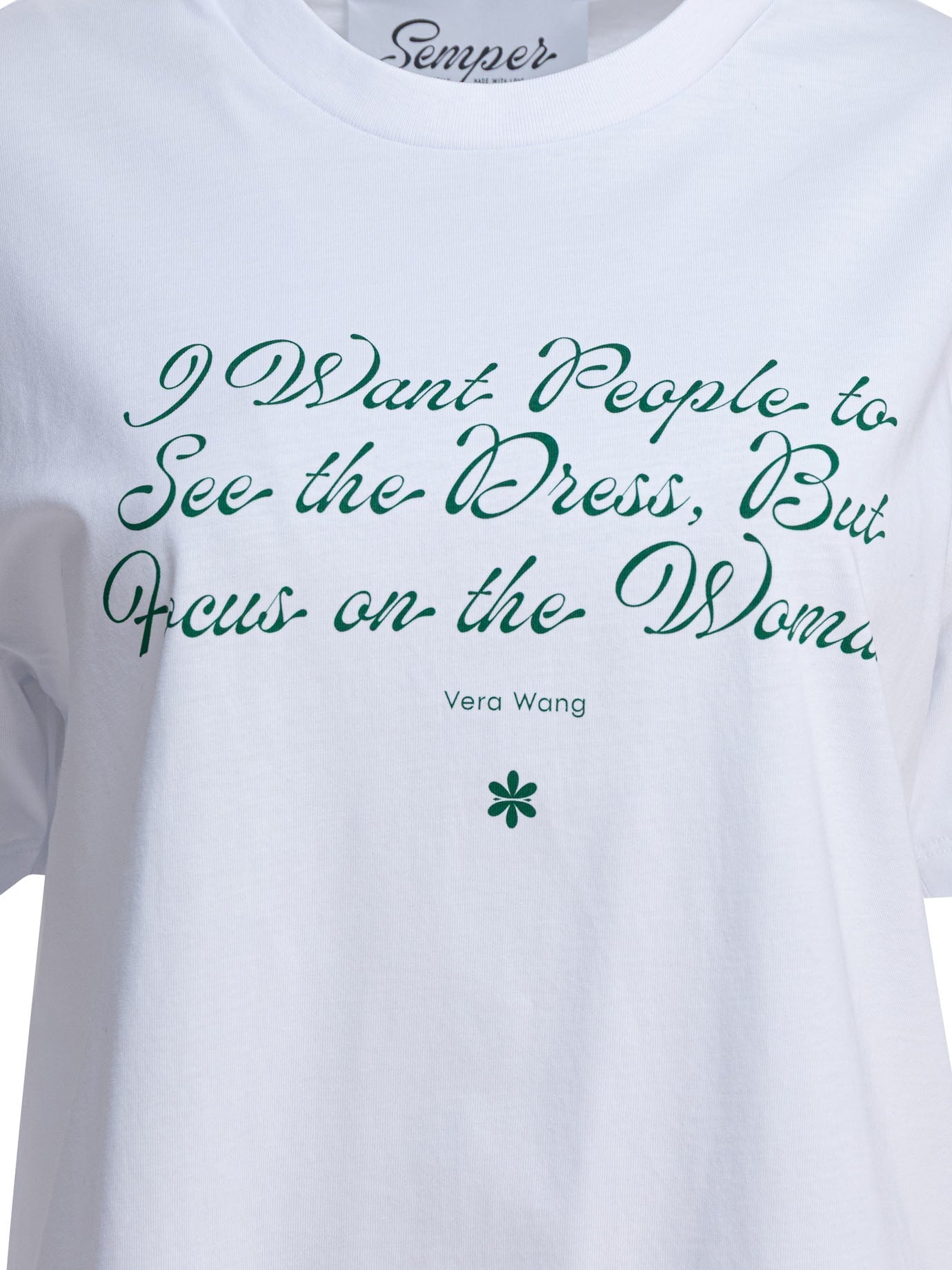 Semper "quote Vera" Cotton T-shirt