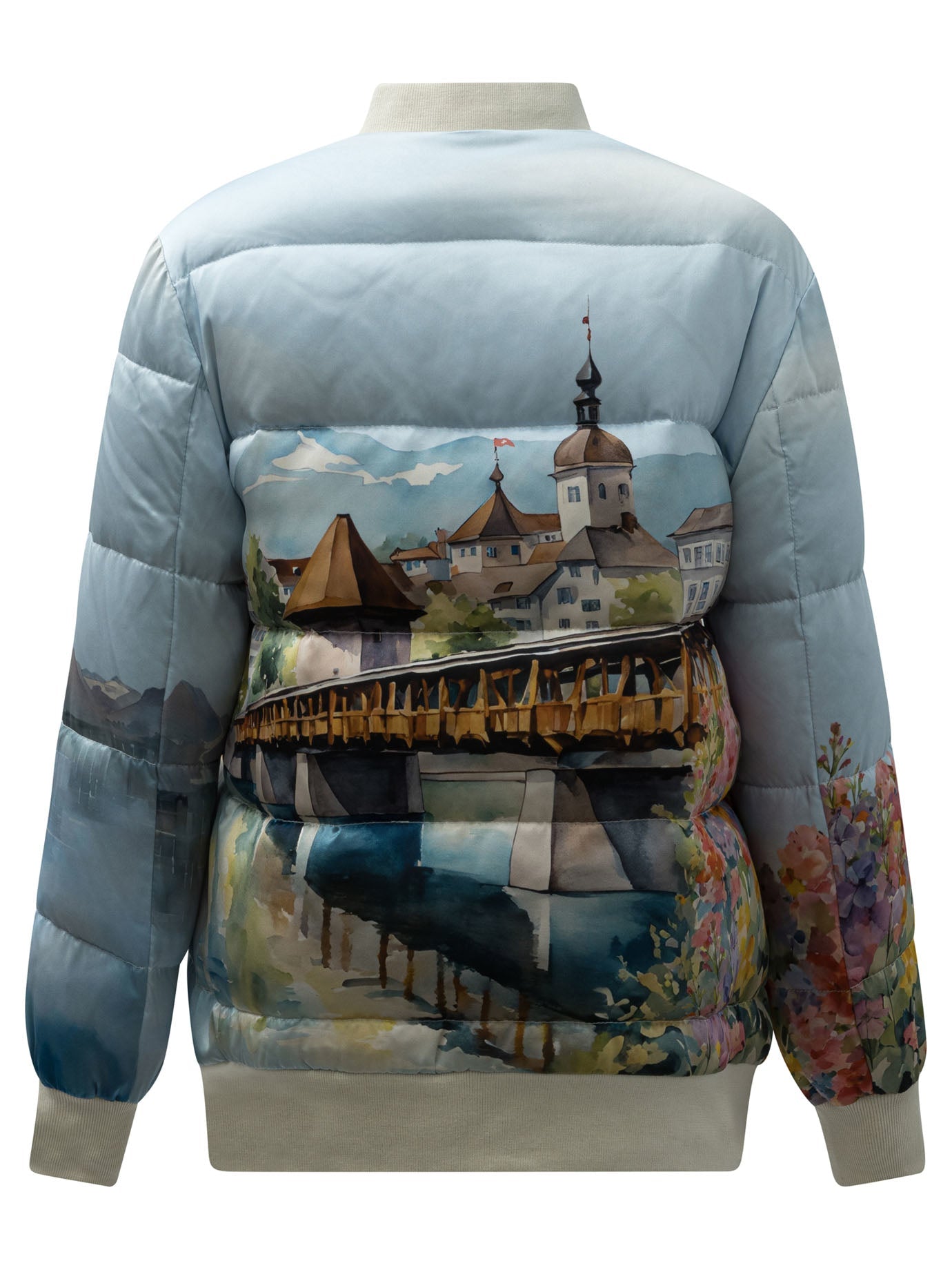 Sleep No More "luzern" Bomber Jacket In Silk