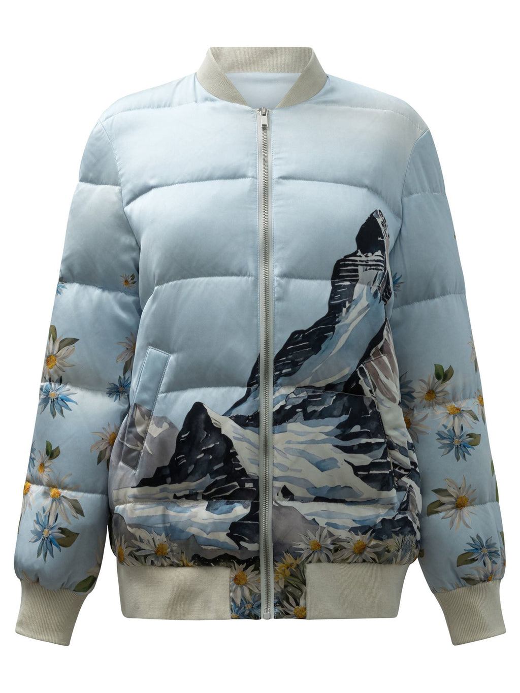 Sleep No More "zermatt" Silk Bomber Jacket