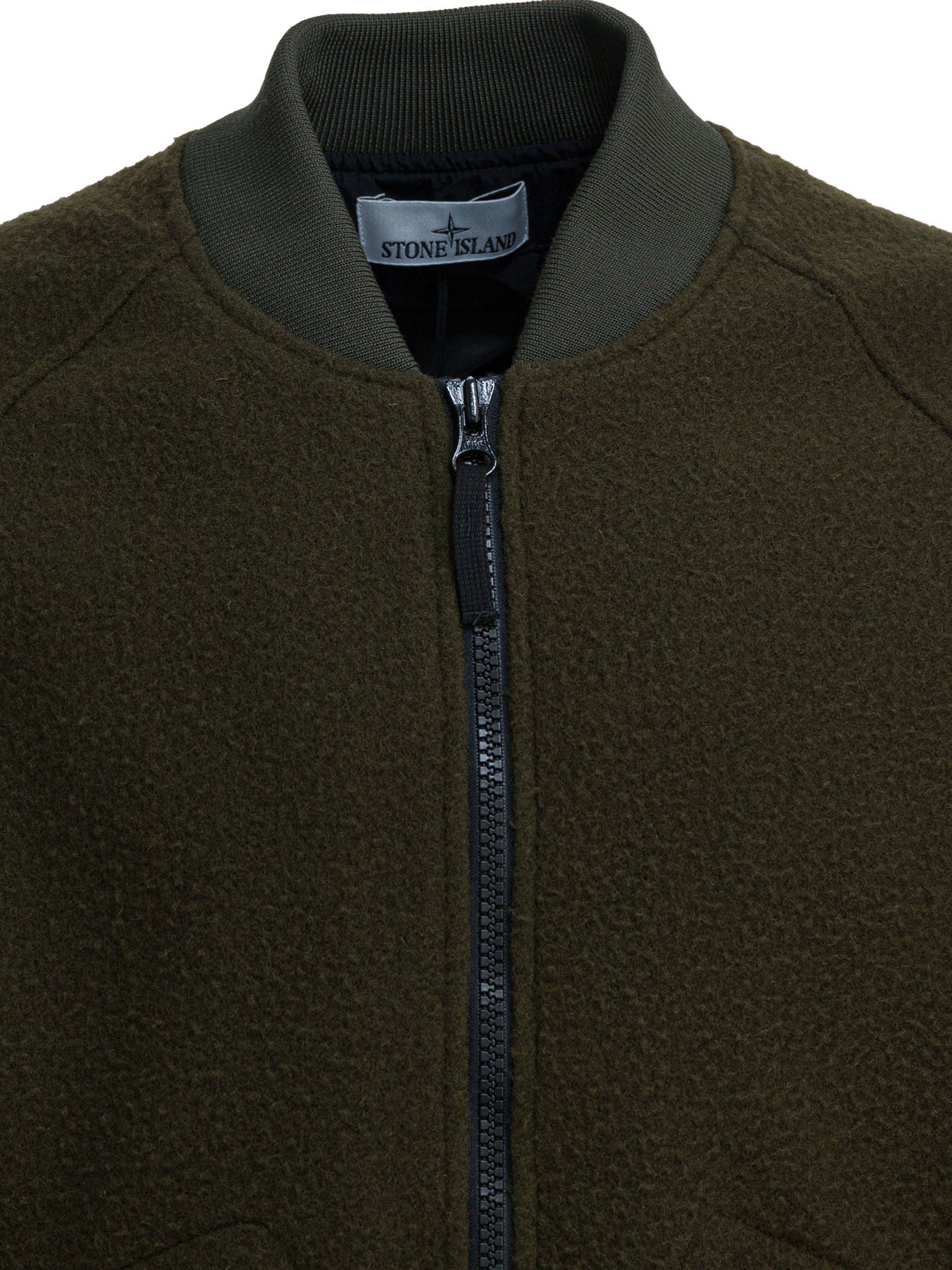 Stone Island Waterproof Wool And Nylon Bomber Jacket