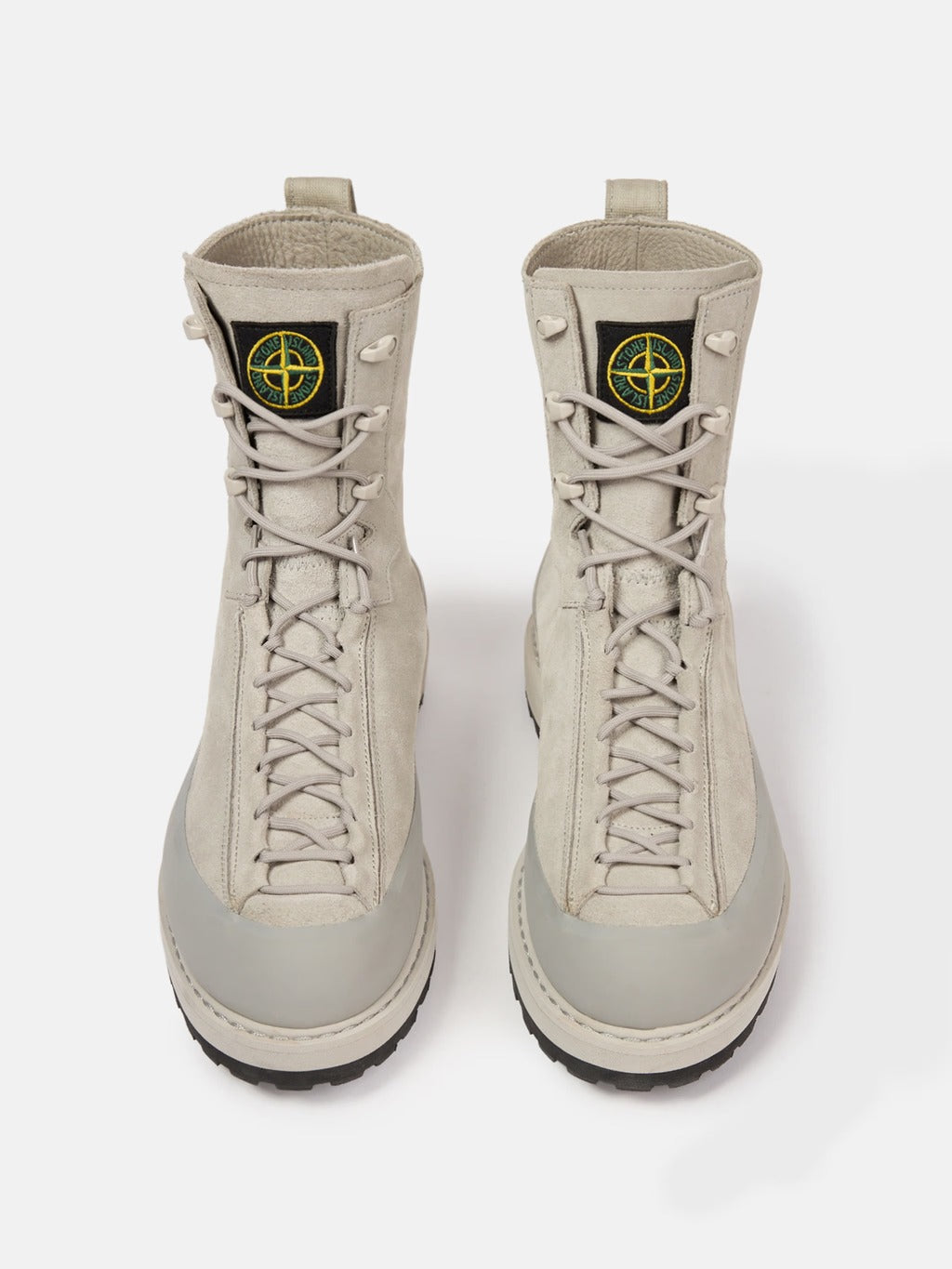 Stone Island Suede Leather Ankle Boots
