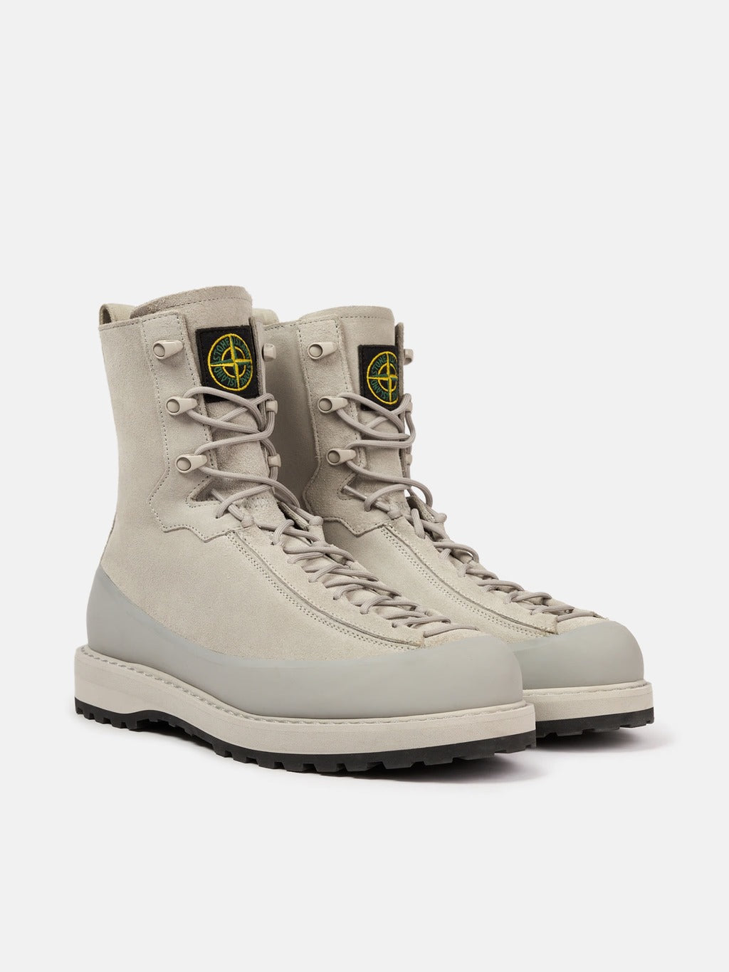 Stone Island Suede Leather Ankle Boots