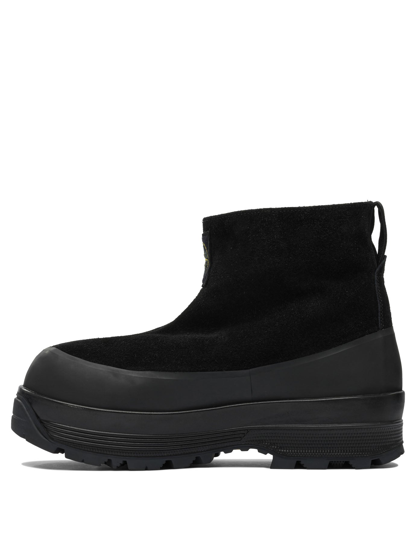 Stone Island Suede Leather Ankle Boots