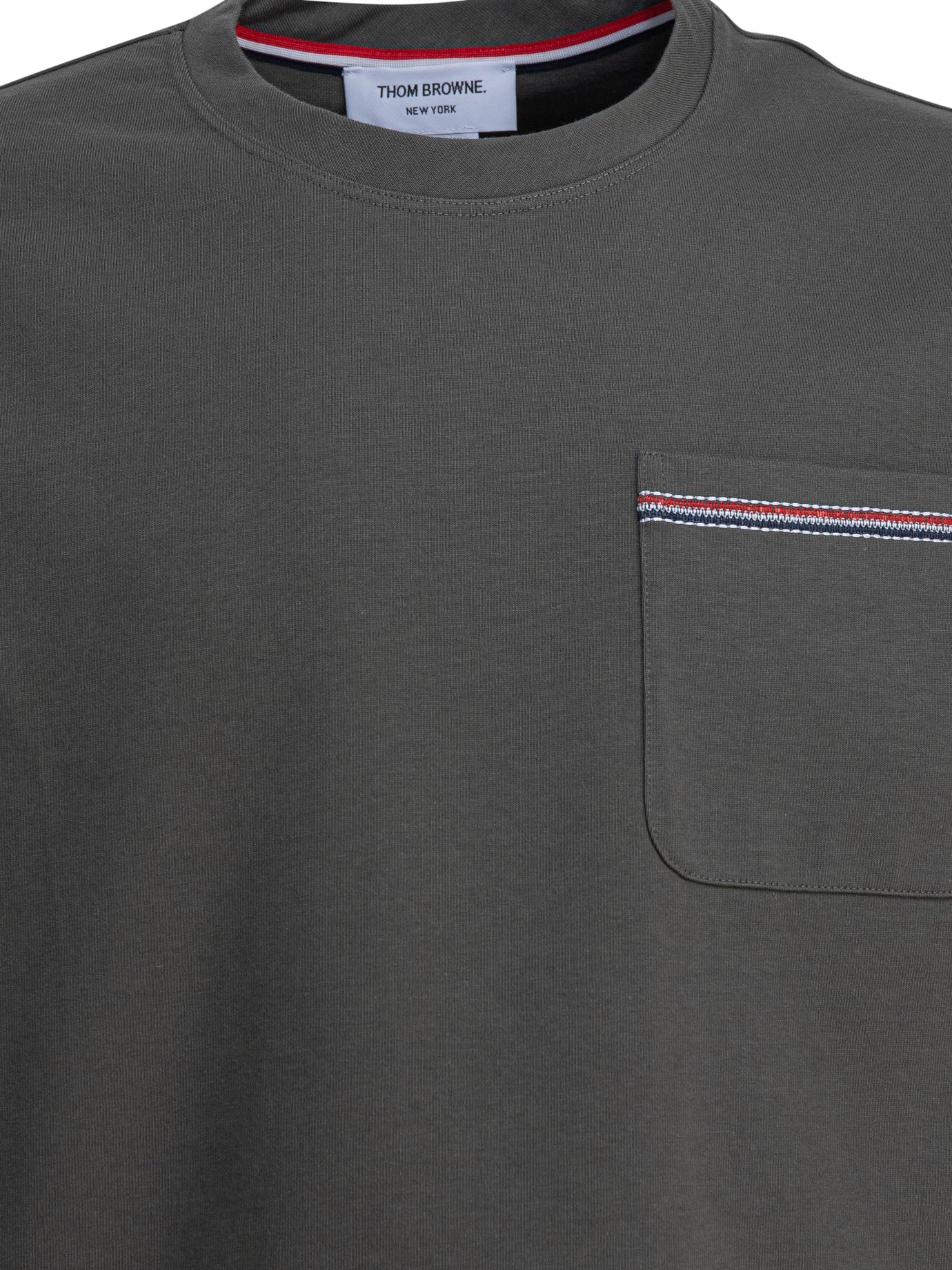 Thom Browne T-shirt With Pocket