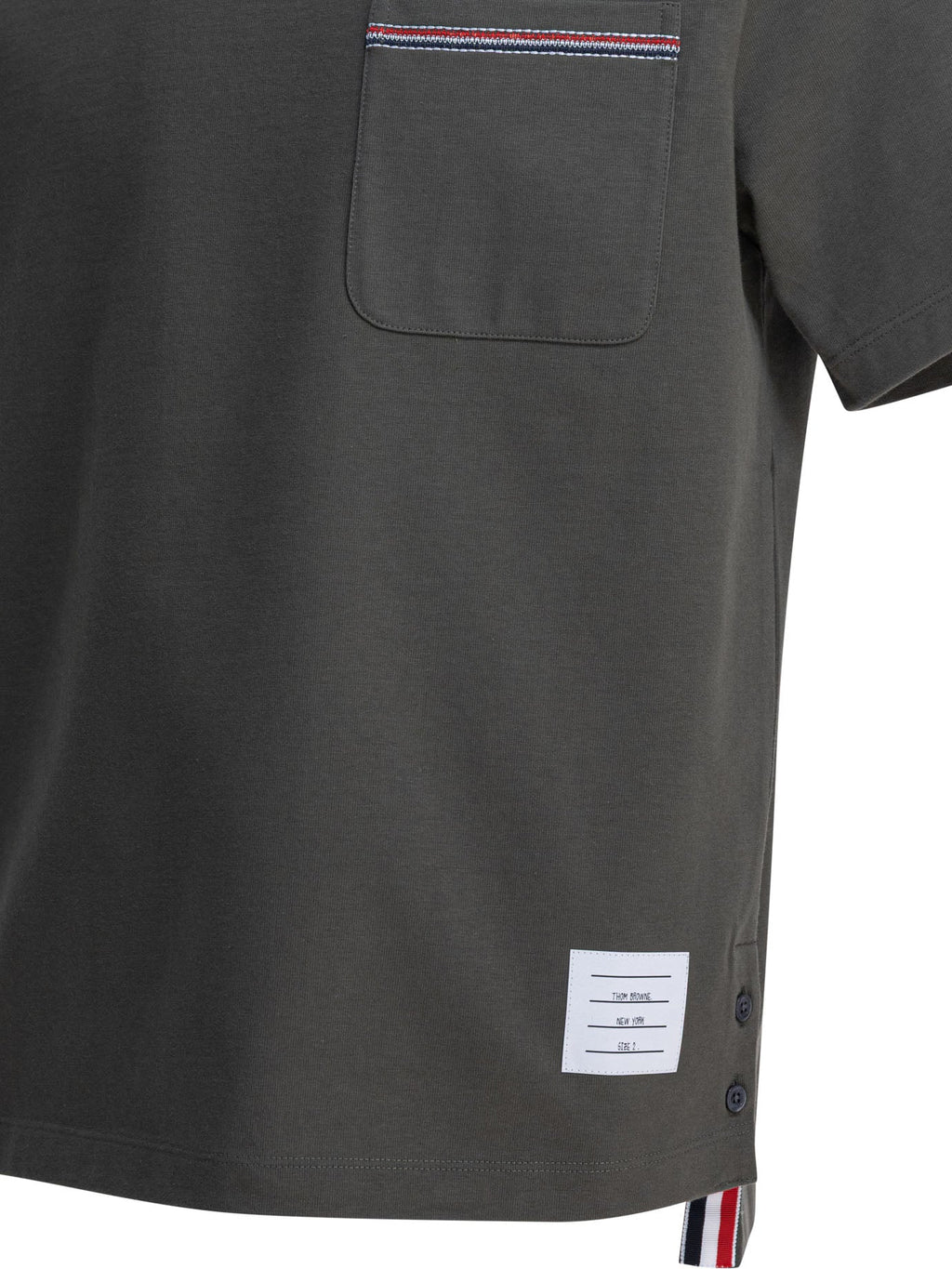 Thom Browne T-shirt With Pocket