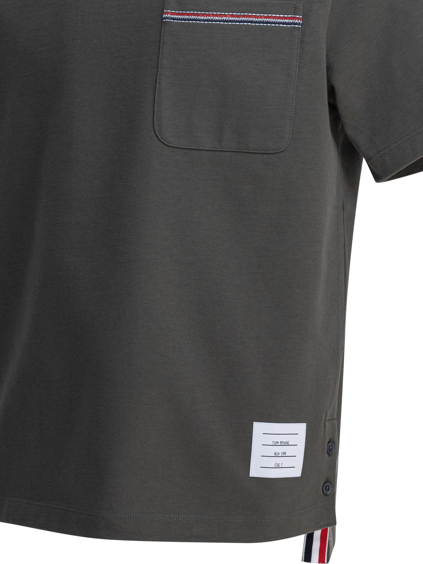 Thom Browne T-shirt With Pocket