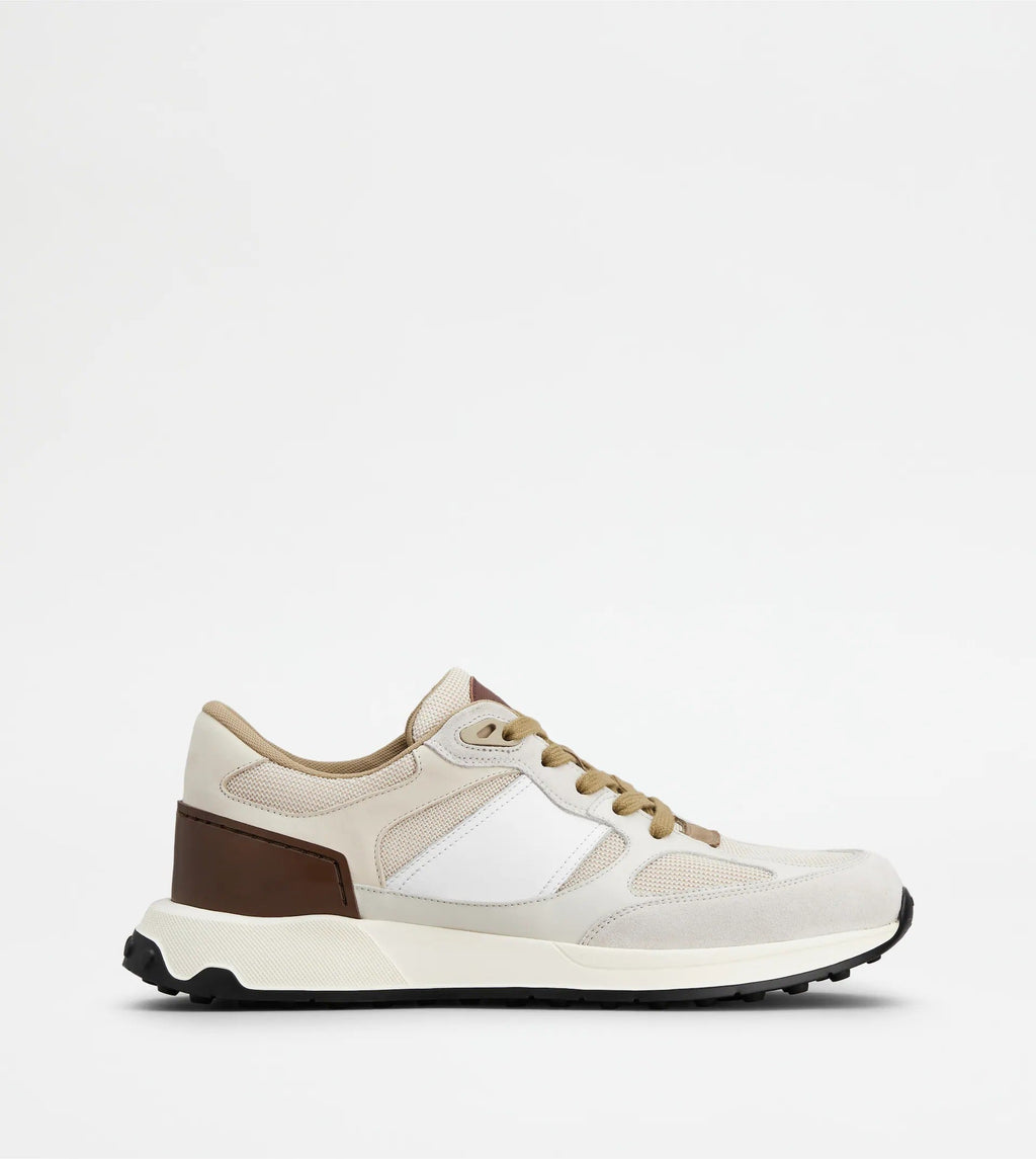 Tod's Sneakers In Suede And Smooth Leather