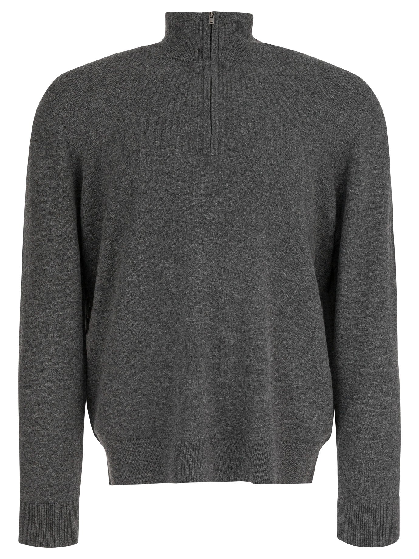 Vince Cashmere Sweater With Half Zipper