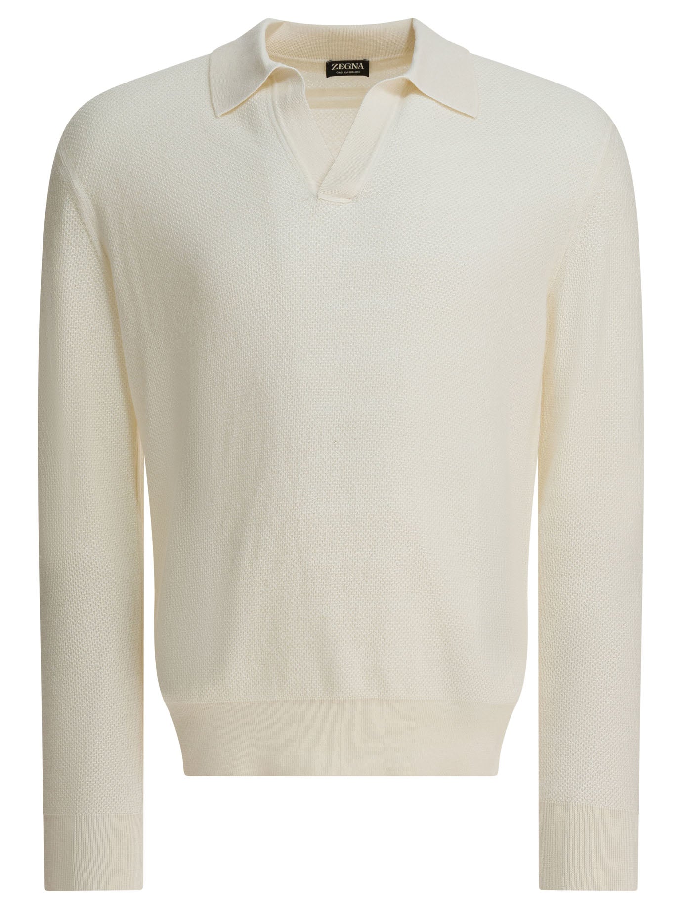 Zegna Cashmere Polo Sweater