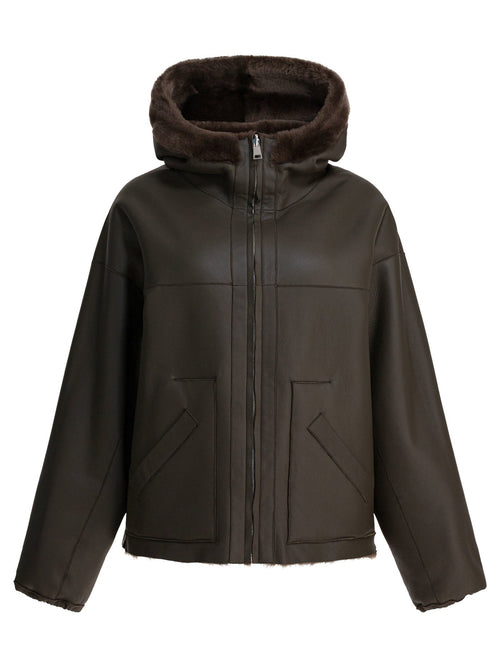 Blancha Reversible Jacket In Shearling
