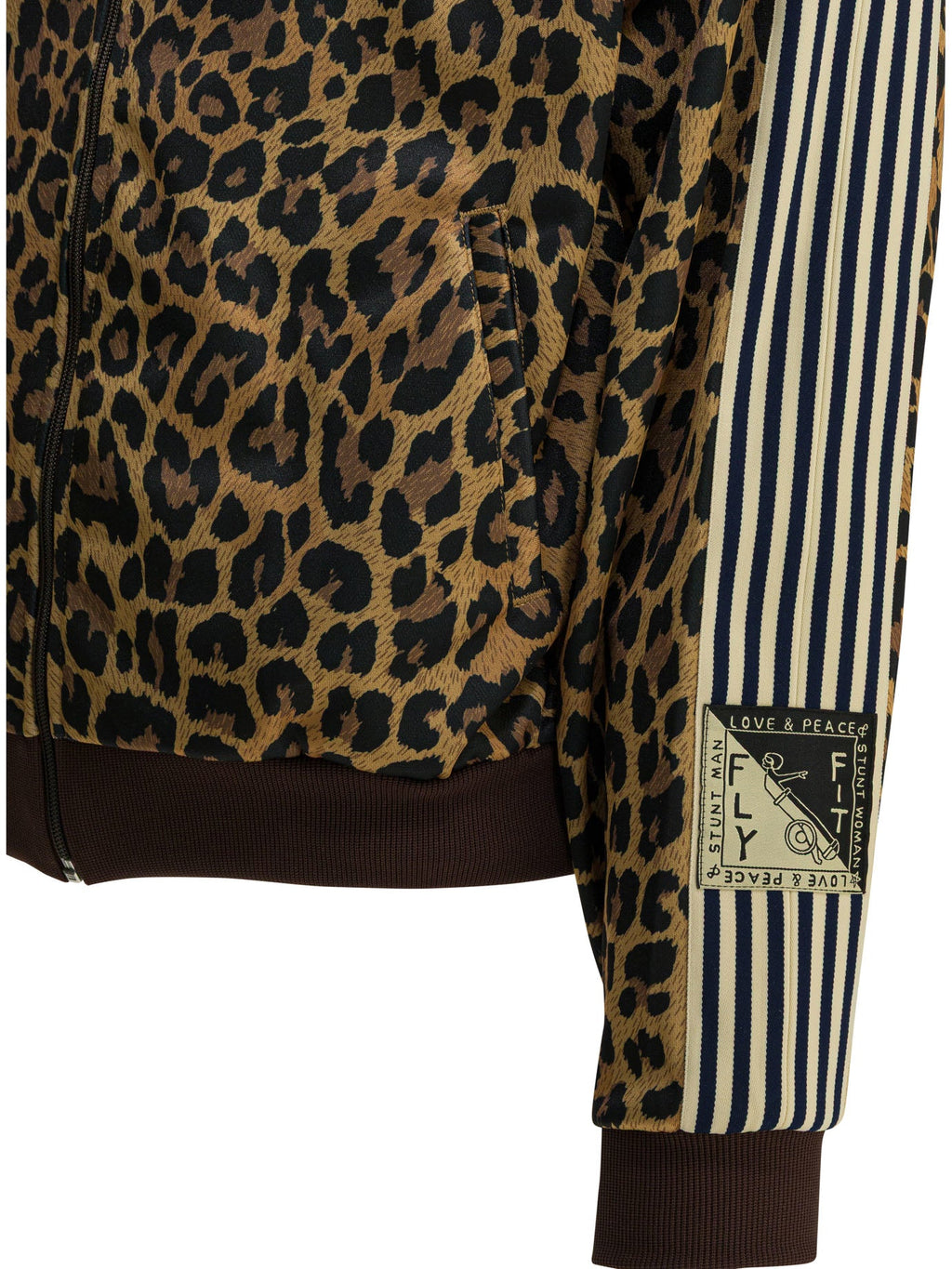 Kapital "smooth Jersey Leopard" Zipper Sweatshirt