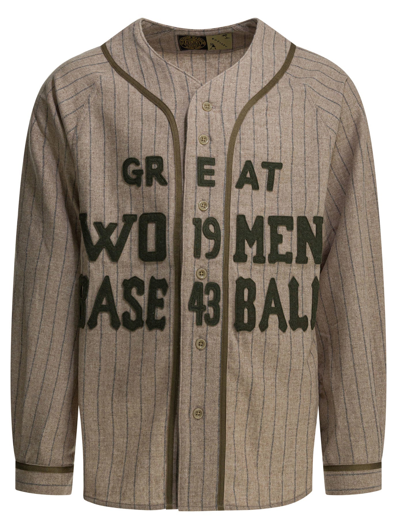 Kapital "great Women Baseball" Overshirt Jacket