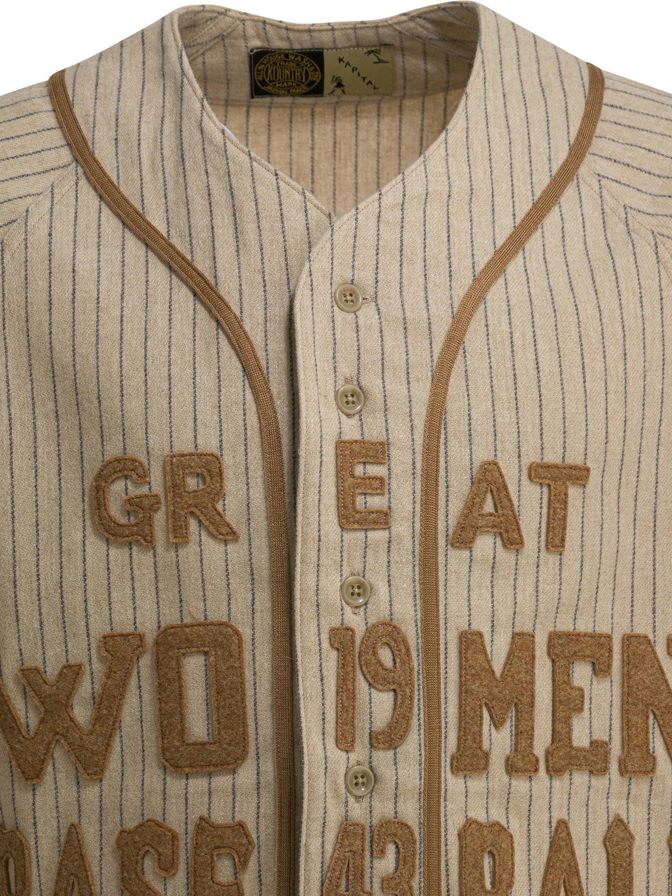 Kapital Great Women Baseball Shirt In Wool
