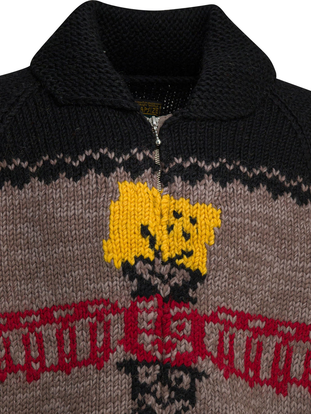 Kapital "peckish Totem Pole" Zippered Sweater.