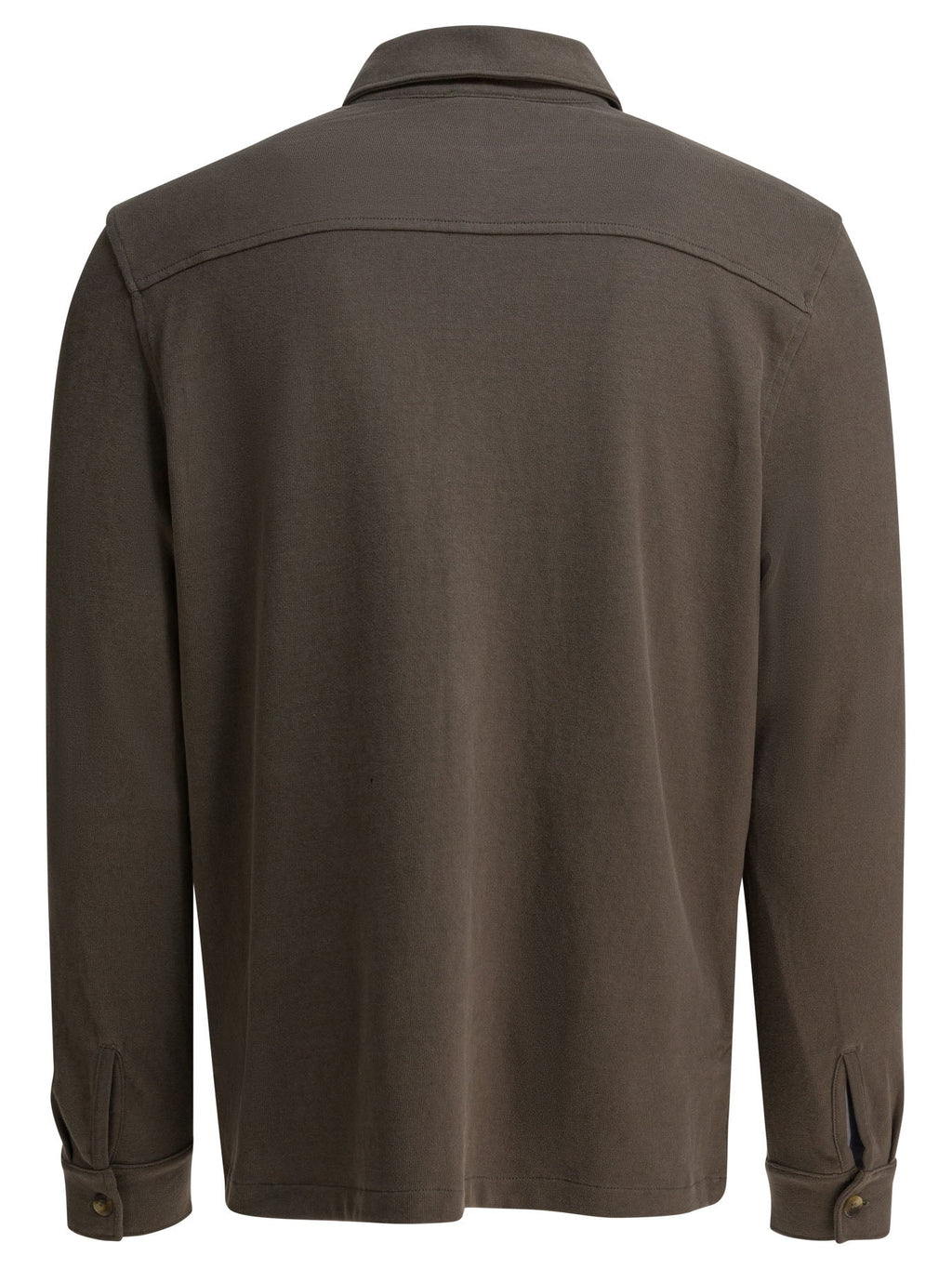 Vince Cotton Suede Overshirt Jacket